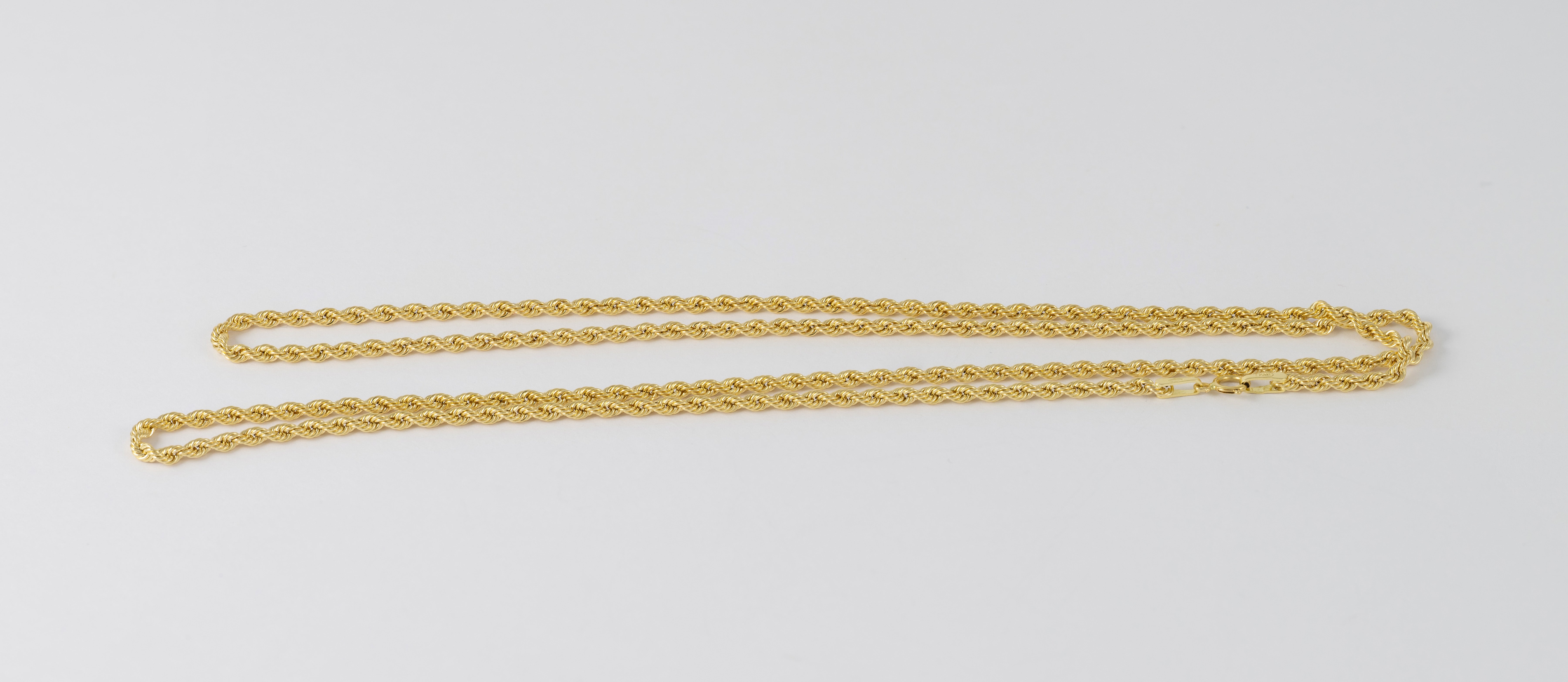 Cadena cordón oro amarillo 18k 60cm