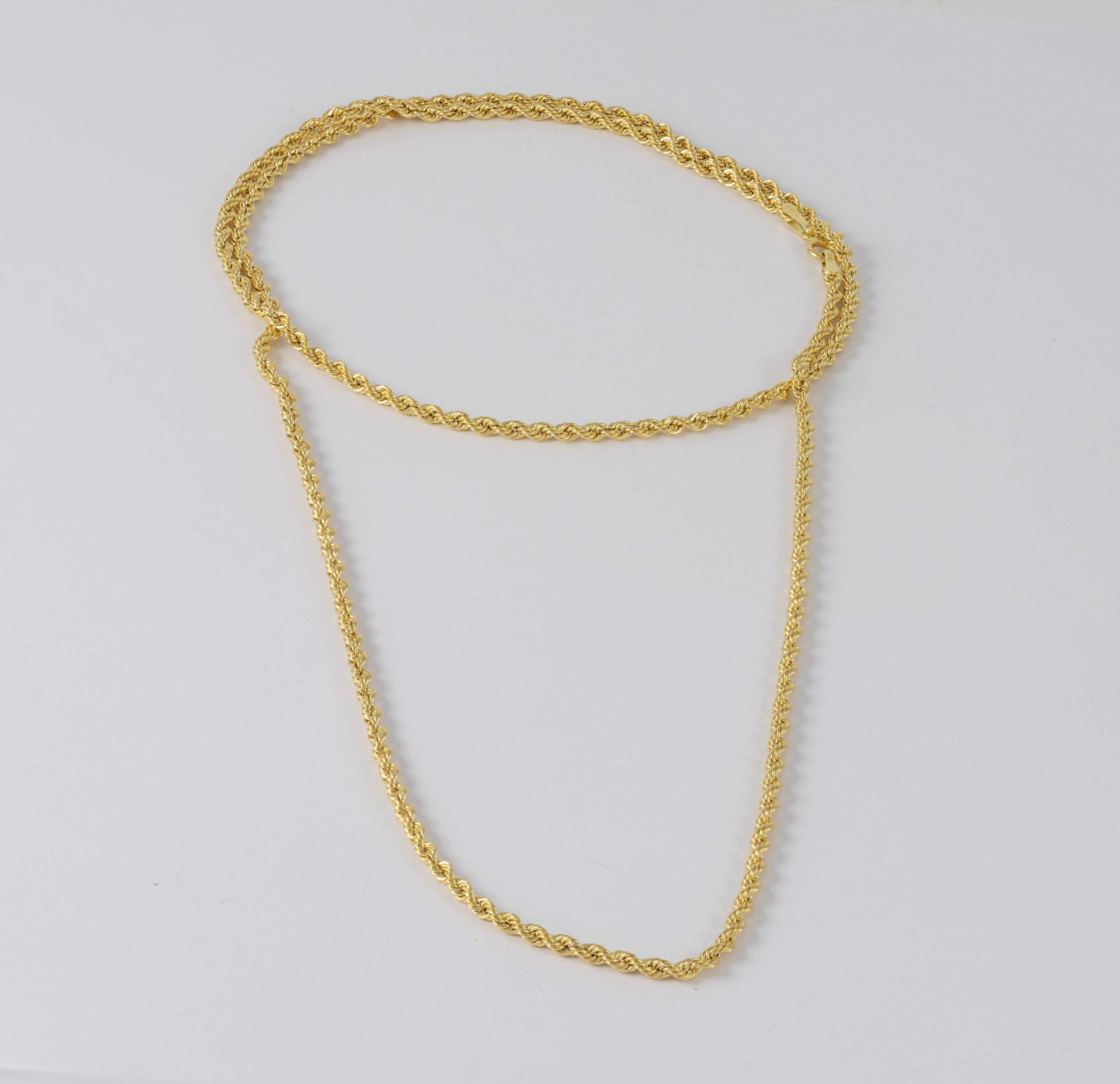 Cadena cordón oro amarillo 18k 60cm