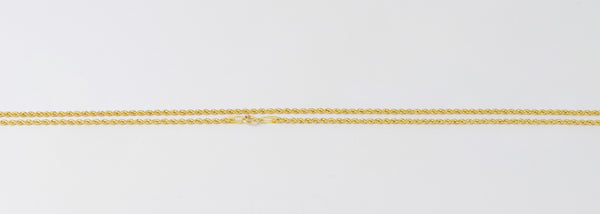 Cadena cordón oro 18k 750 60cm