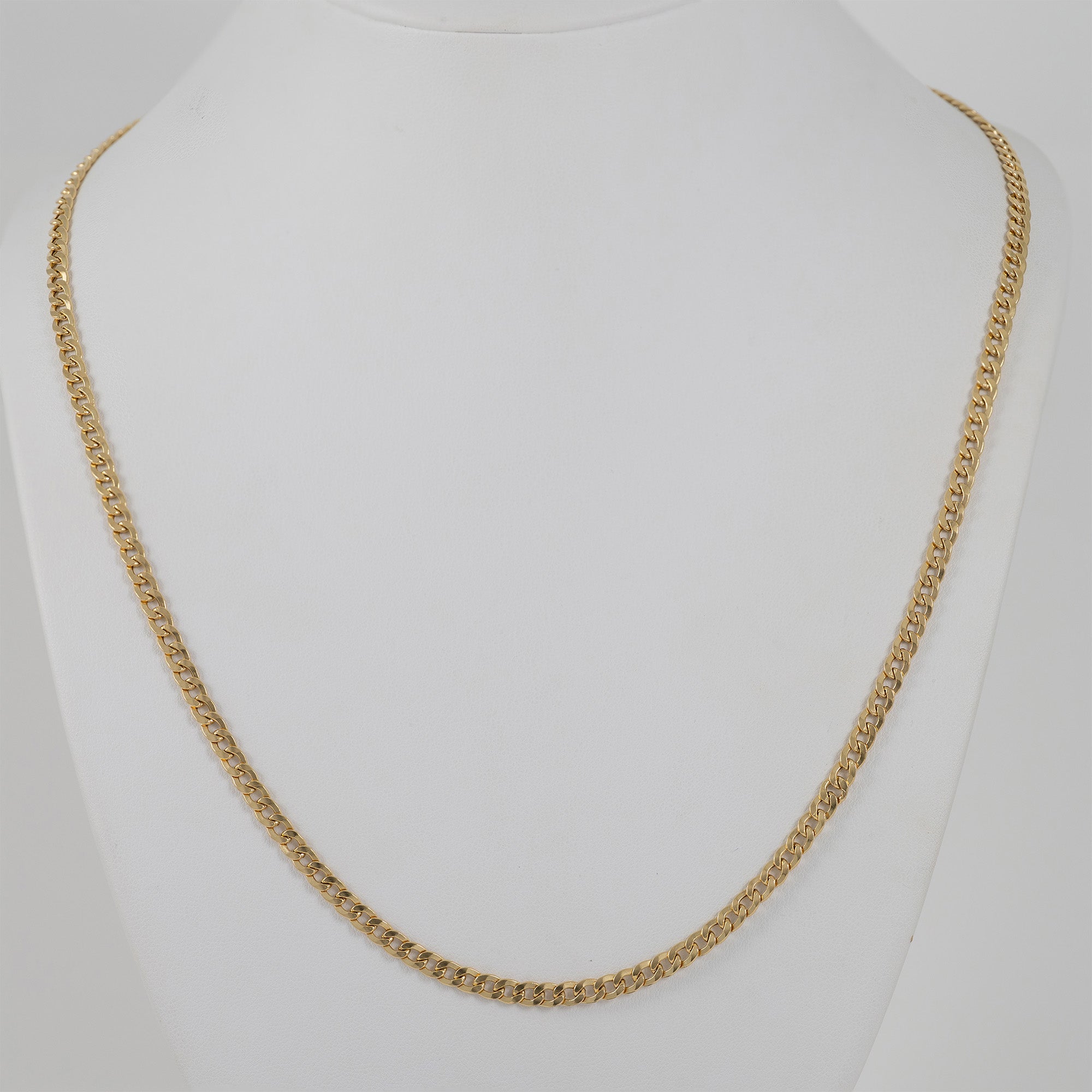 Cadena barbada oro 18k 750 60cm