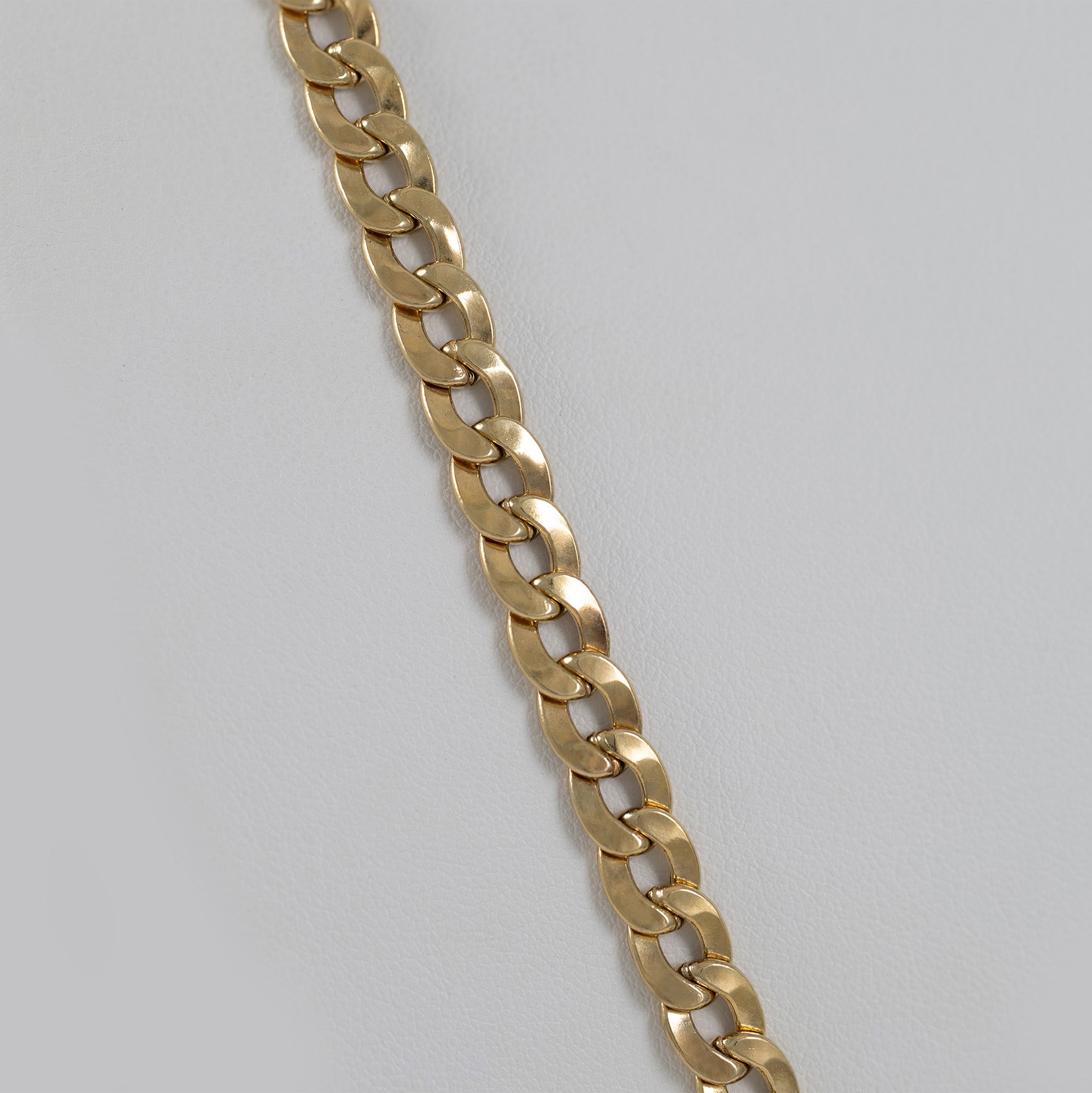 Cadena barbada oro 18k 750 60cm