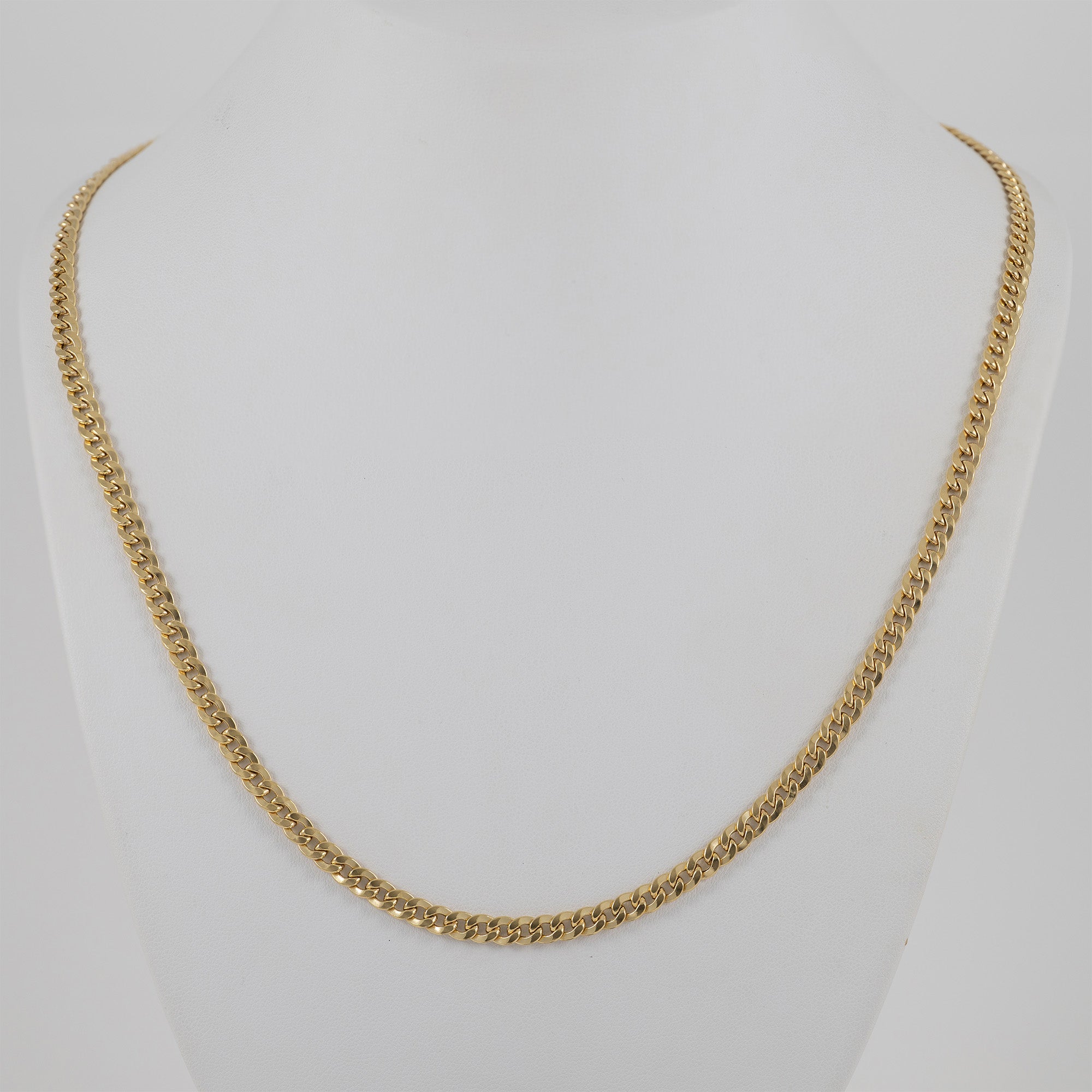 Cadena barbada oro 18k 750 60cm