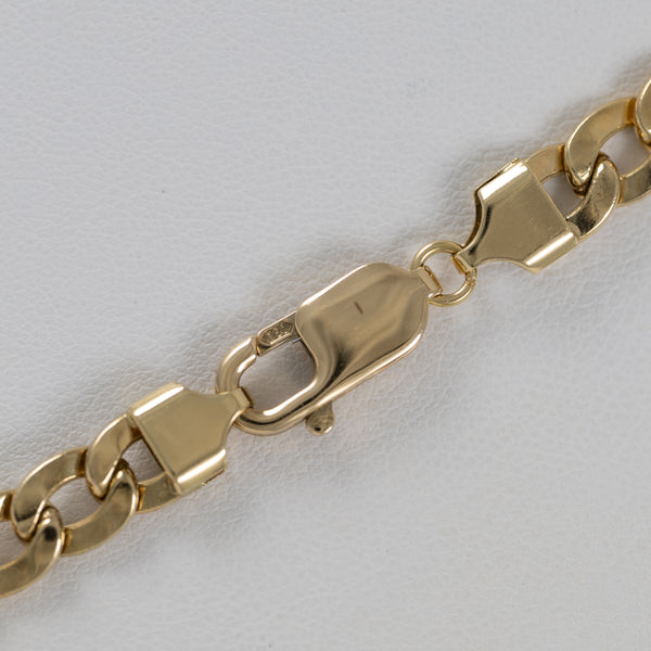 Cadena barbada oro 18k 750 60cm