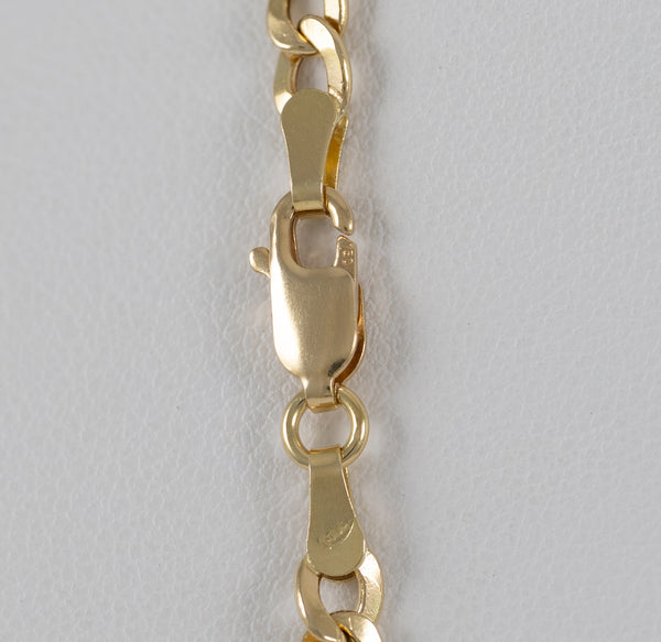 Cadena barbada oro 18k 750 60cm