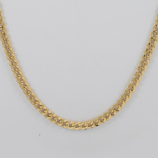 Cadena barbada oro 18k 750 60cm
