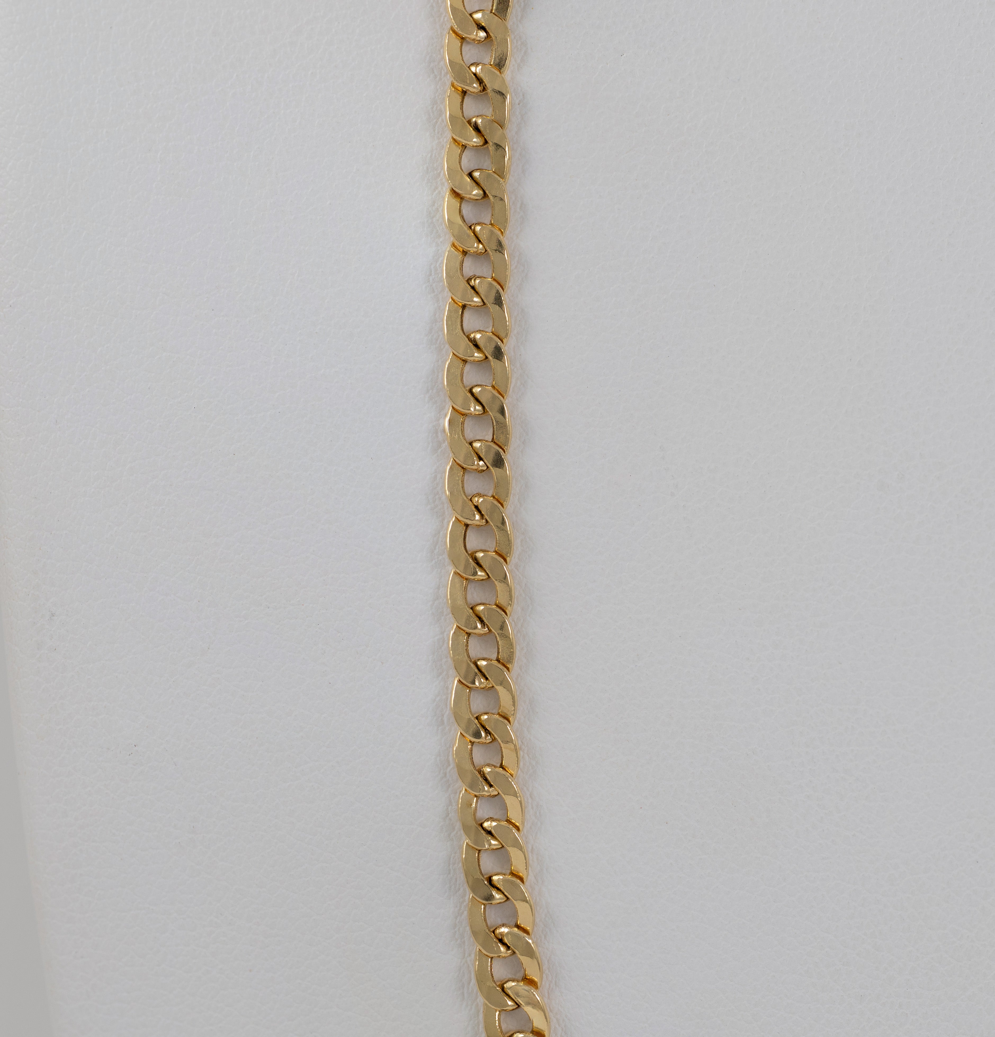 Cadena barbada oro 18k 750 60cm