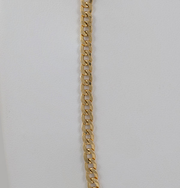 Cadena barbada oro 18k 750 60cm