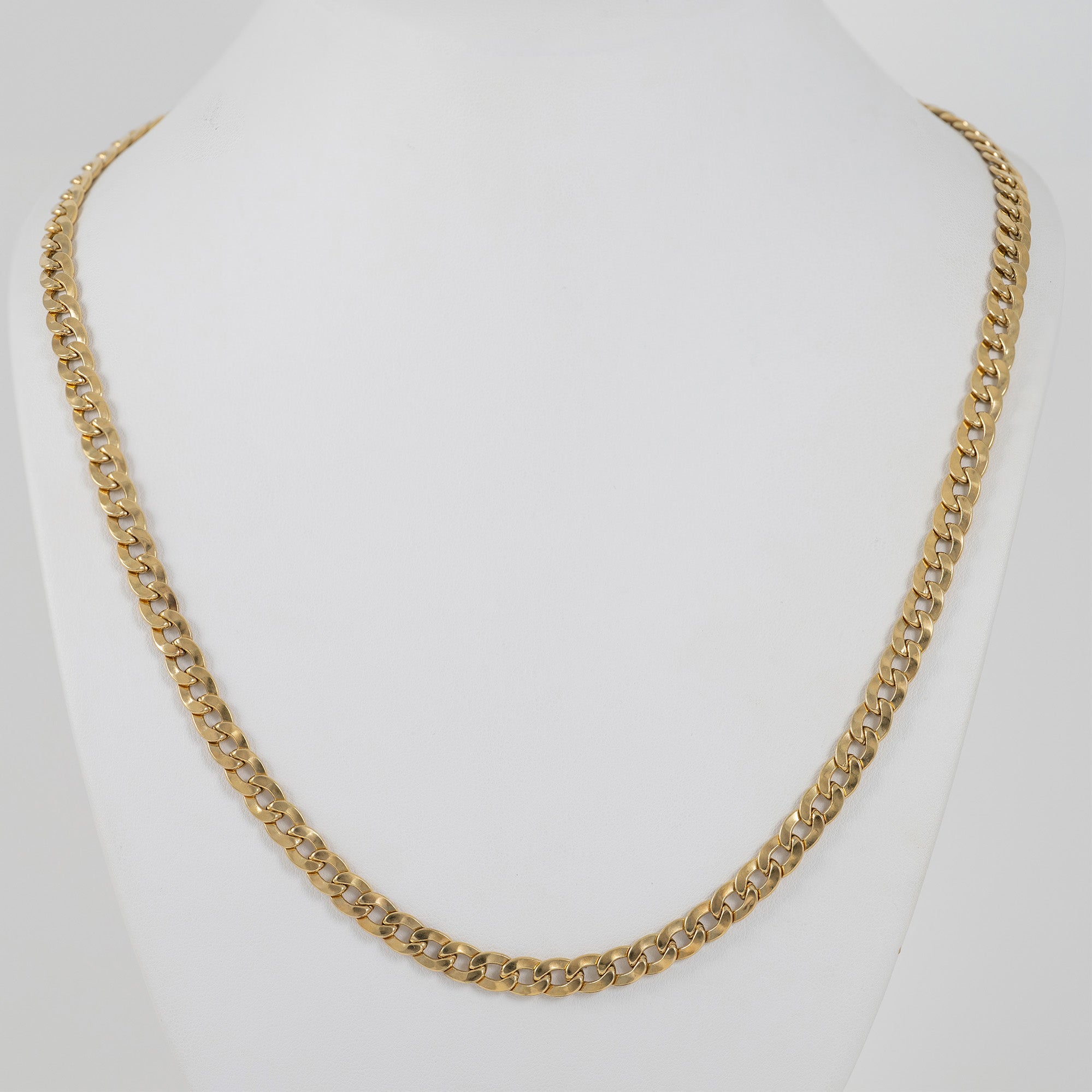 Cadena barbada oro 18k 750 60cm
