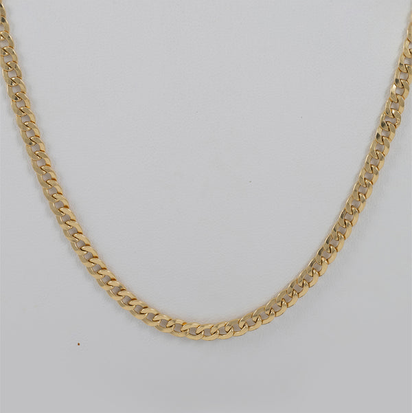 Cadena barbada oro 18k 750 60cm