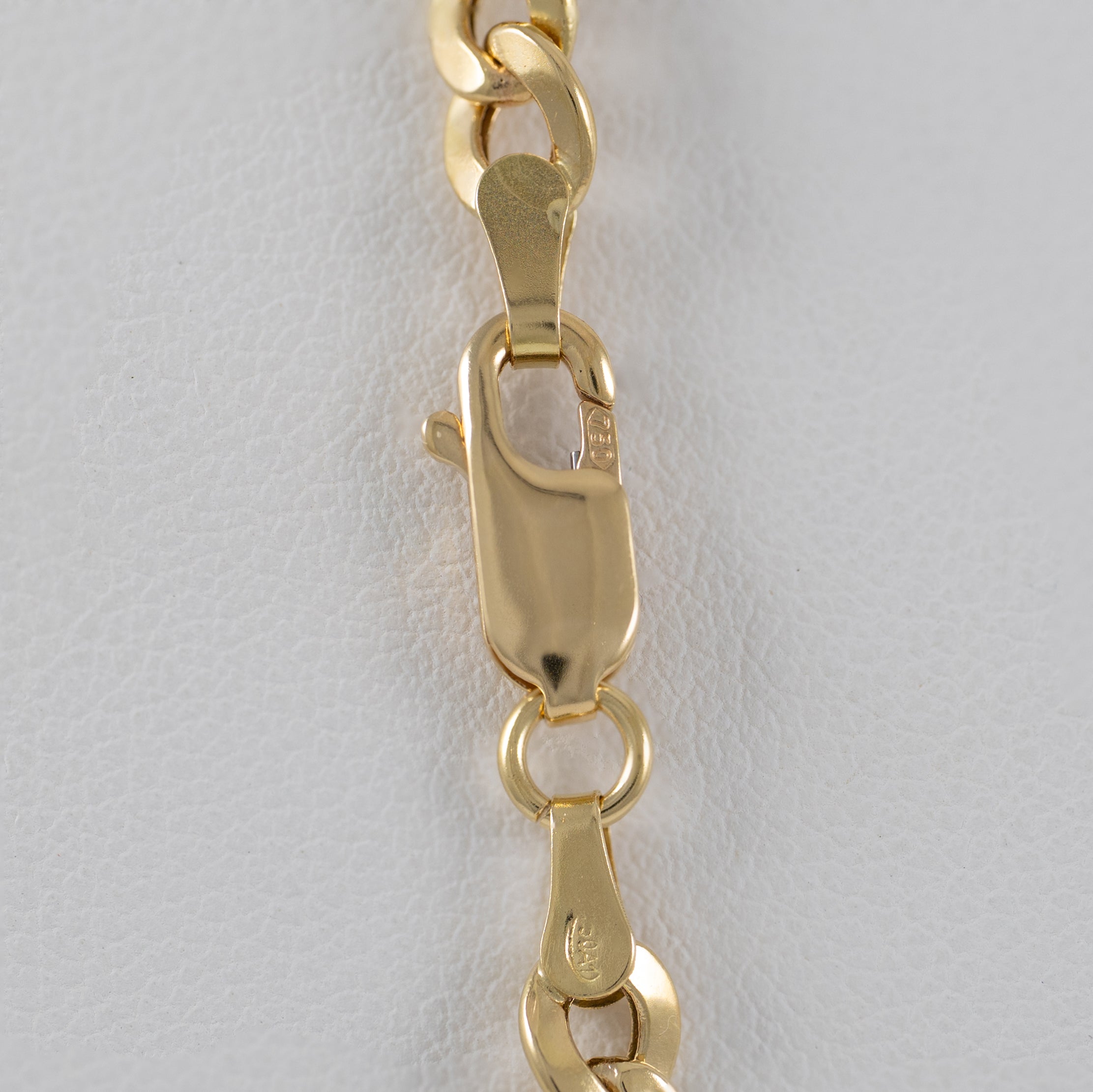 Cadena barbada oro 18k 750 60cm