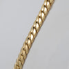 Cadena barbada cubana oro 18k 750 60cm