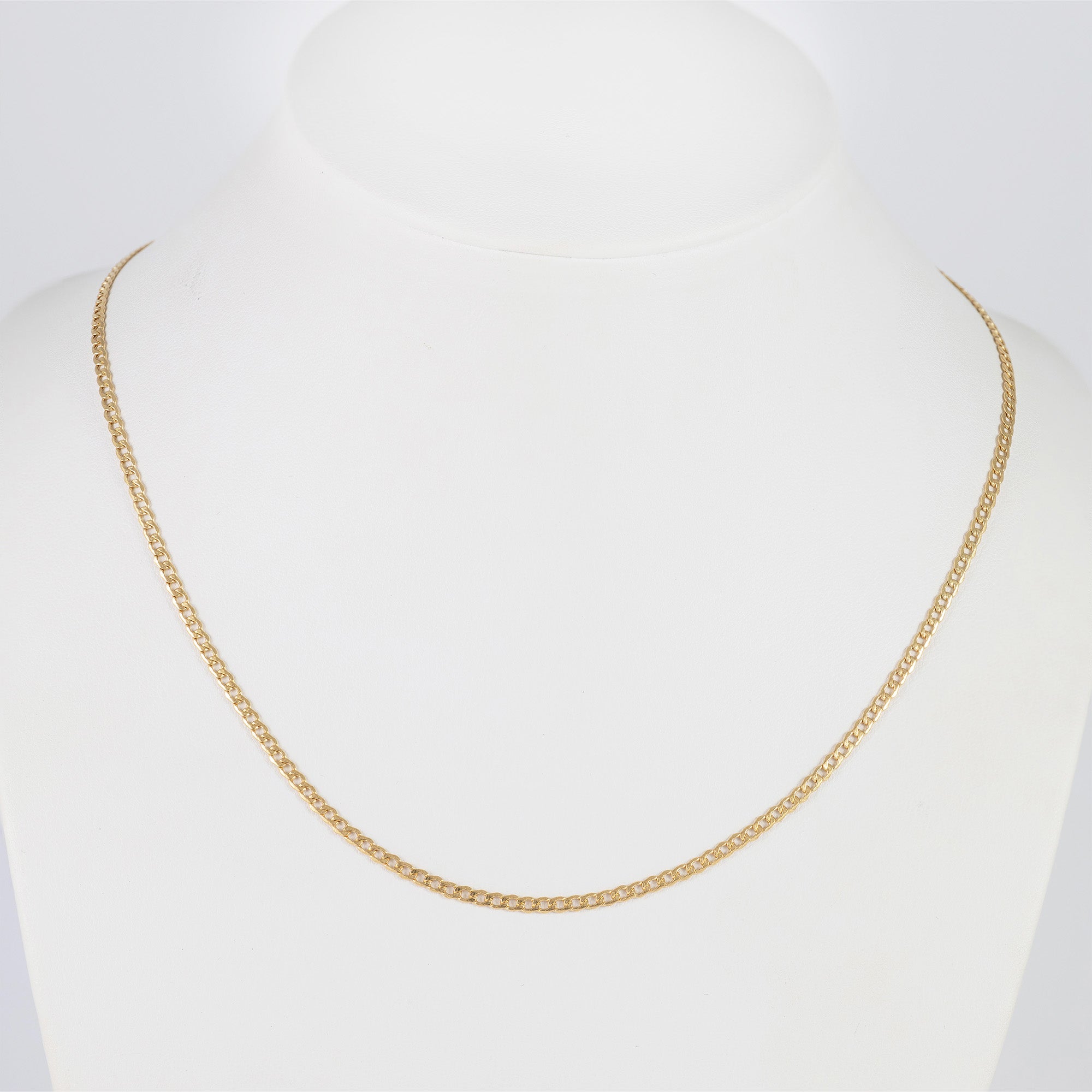 Cadena barbada oro 18k 750 50cm