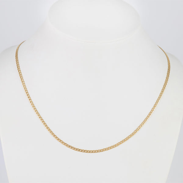 Cadena barbada oro 18k 750 50cm