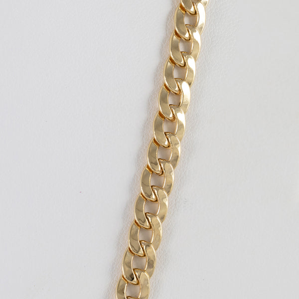 Cadena barbada de oro 18k 750 60cm