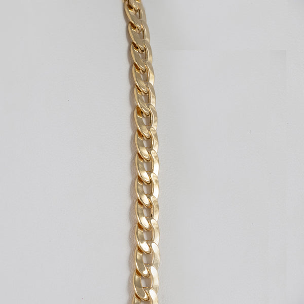 Cadena barbada de oro 18k 750 60cm