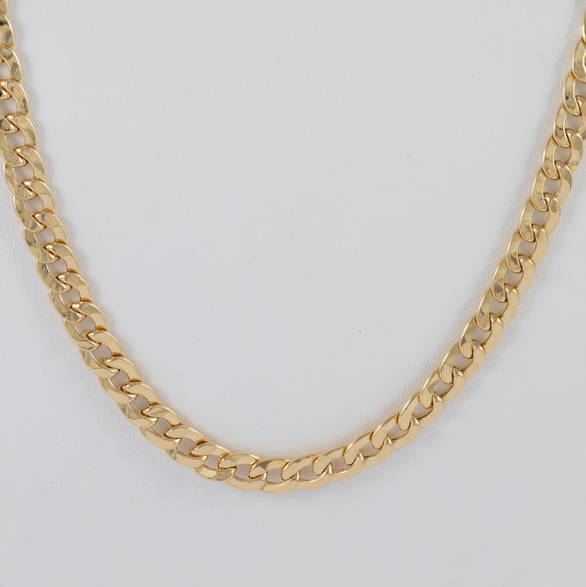 Cadena barbada de oro 18k 750 60cm