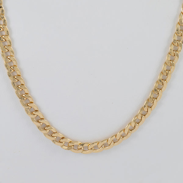 Cadena barbada de oro 18k 750 60cm