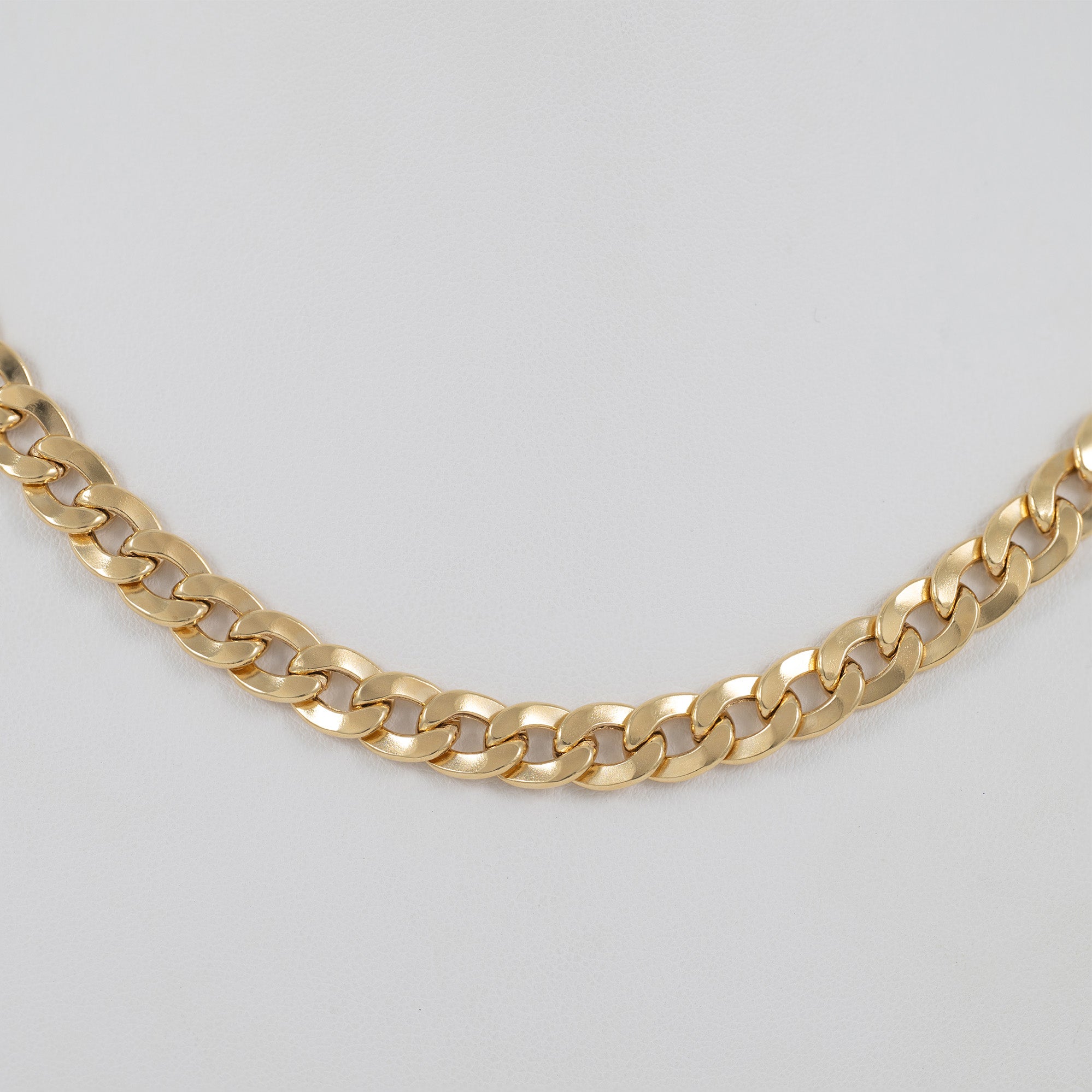 Cadena barbada oro 18k 750 50cm