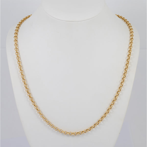 Cadena rolo oro 18k 750 60cm