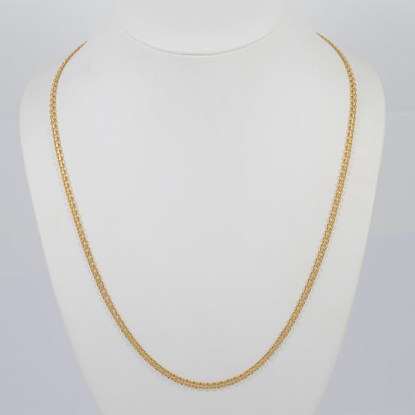 Cadena bismark oro 18k 750 60cm