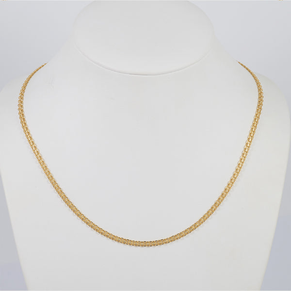 Cadena bismark oro 18k 750 50cm