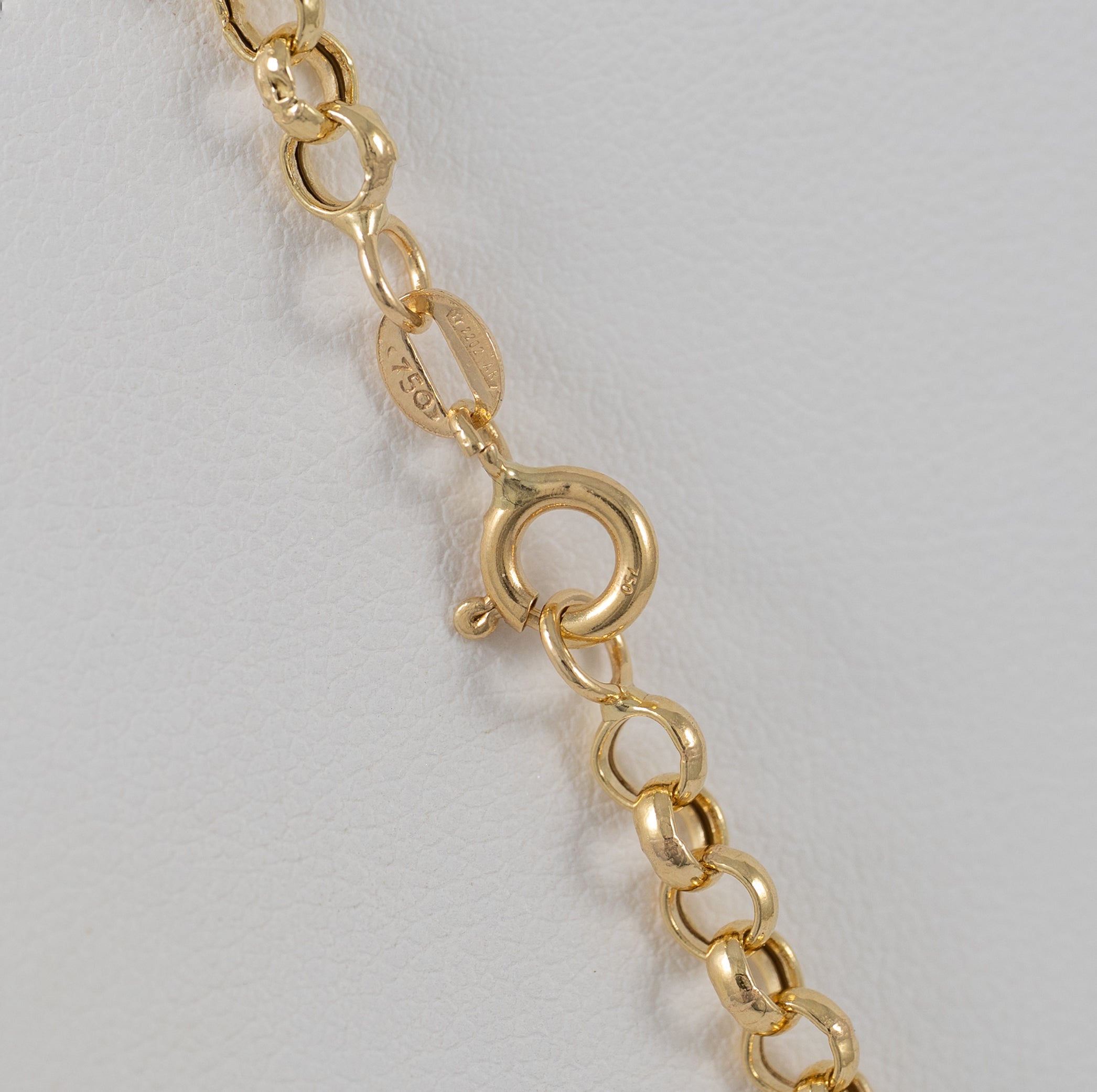 Cadena rolo oro 18k 750 60cm