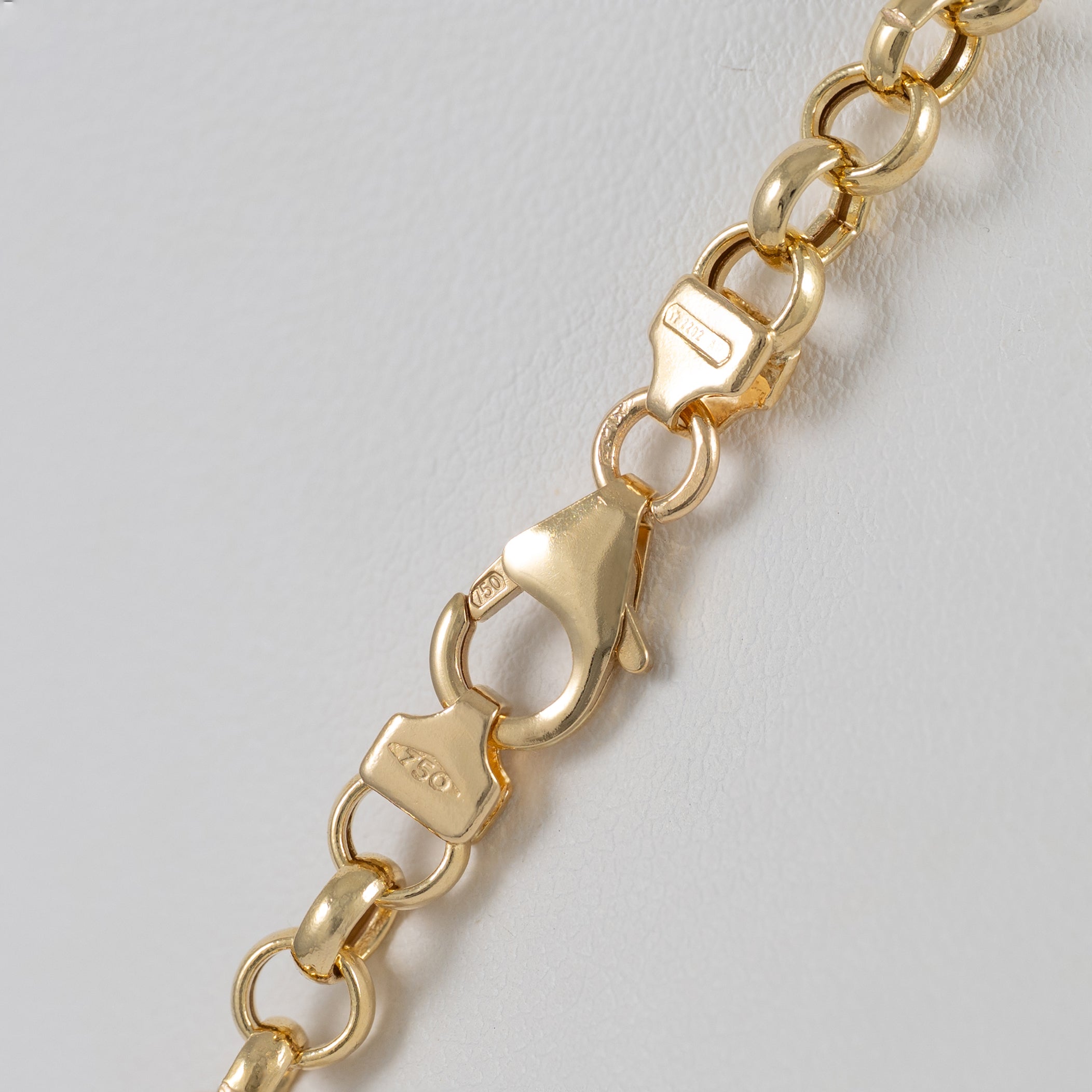 Cadena rolo oro 18k 750 60cm