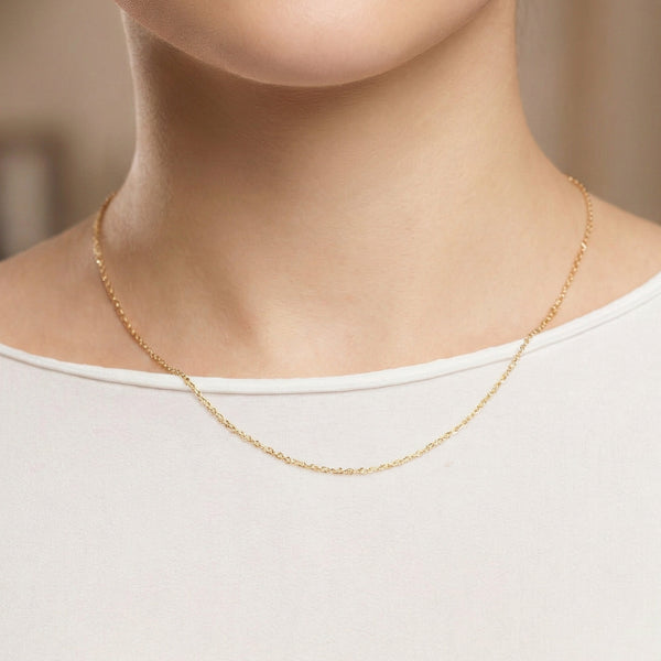 Cadena forzada oro 18k 750 45cm