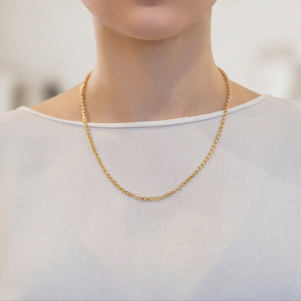 Cadena rolo oro 18k 750 50cm