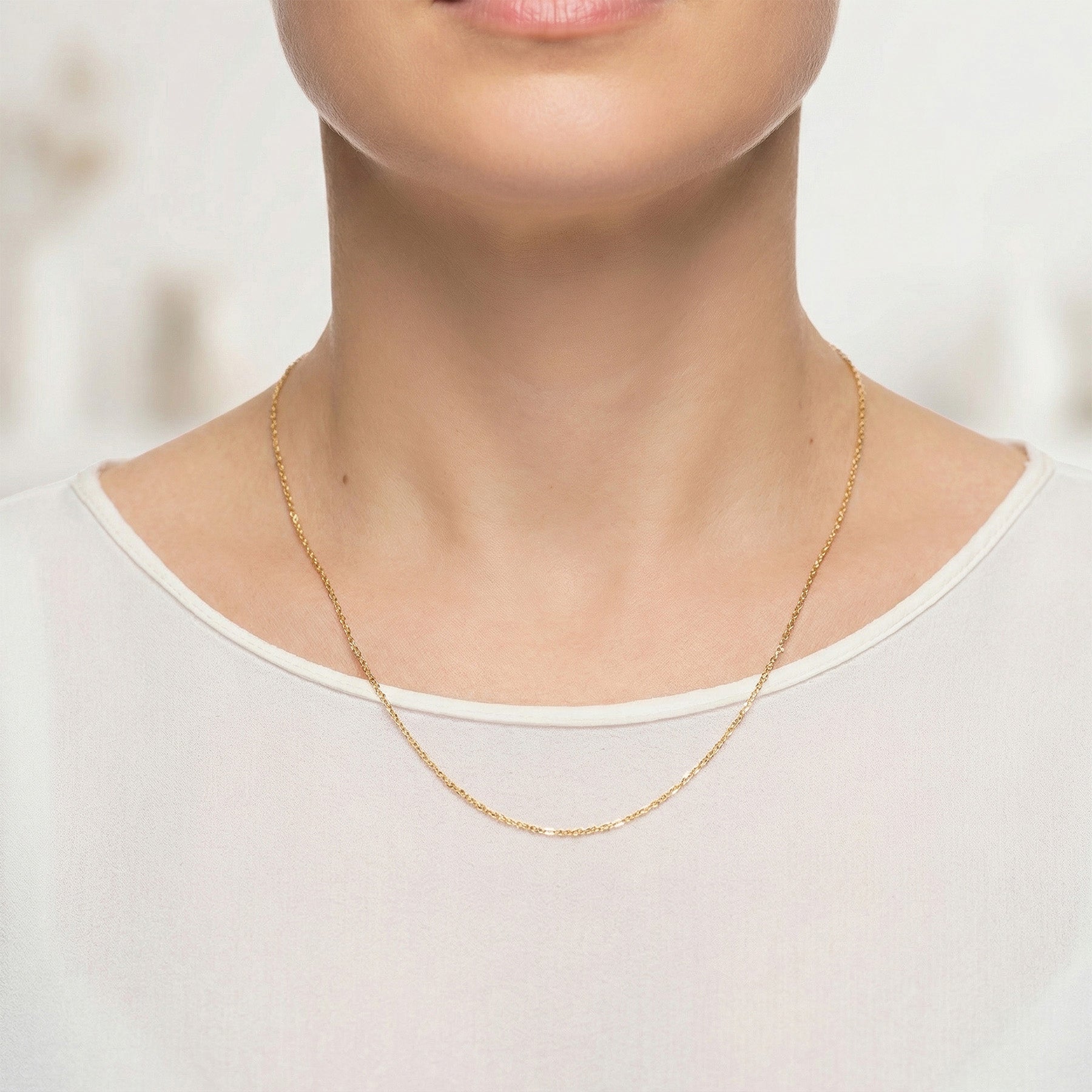 Cadena forzada oro 18k 750 50cm