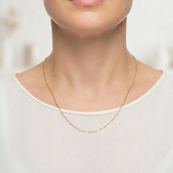 Cadena forzada oro 18k 750 50cm