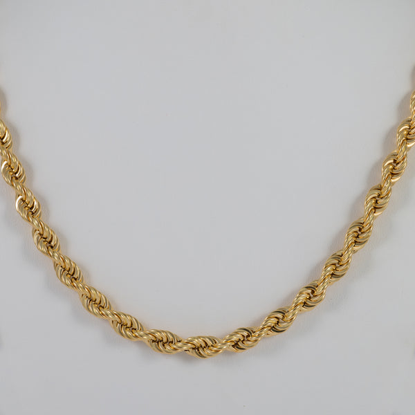 Cadena cordón oro 18k 750 50cm