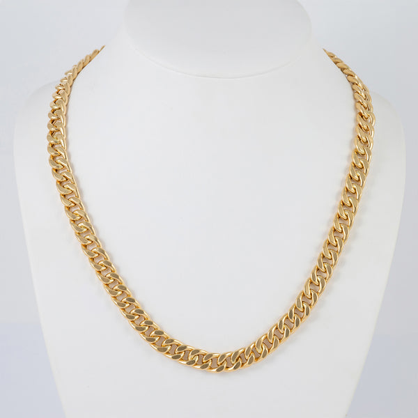 Cadena barbada oro 18k 750 50cm