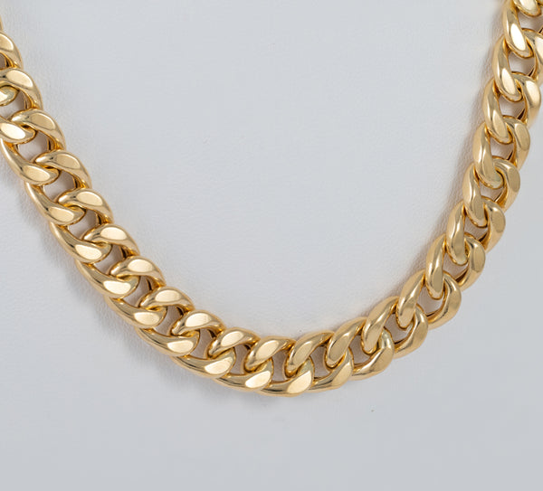 Cadena barbada oro 18k 750 50cm