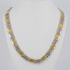 Cadena de oro blanco y amarillo 18k 750 60cm
