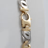 Cadena de oro blanco y amarillo 18k 750 60cm