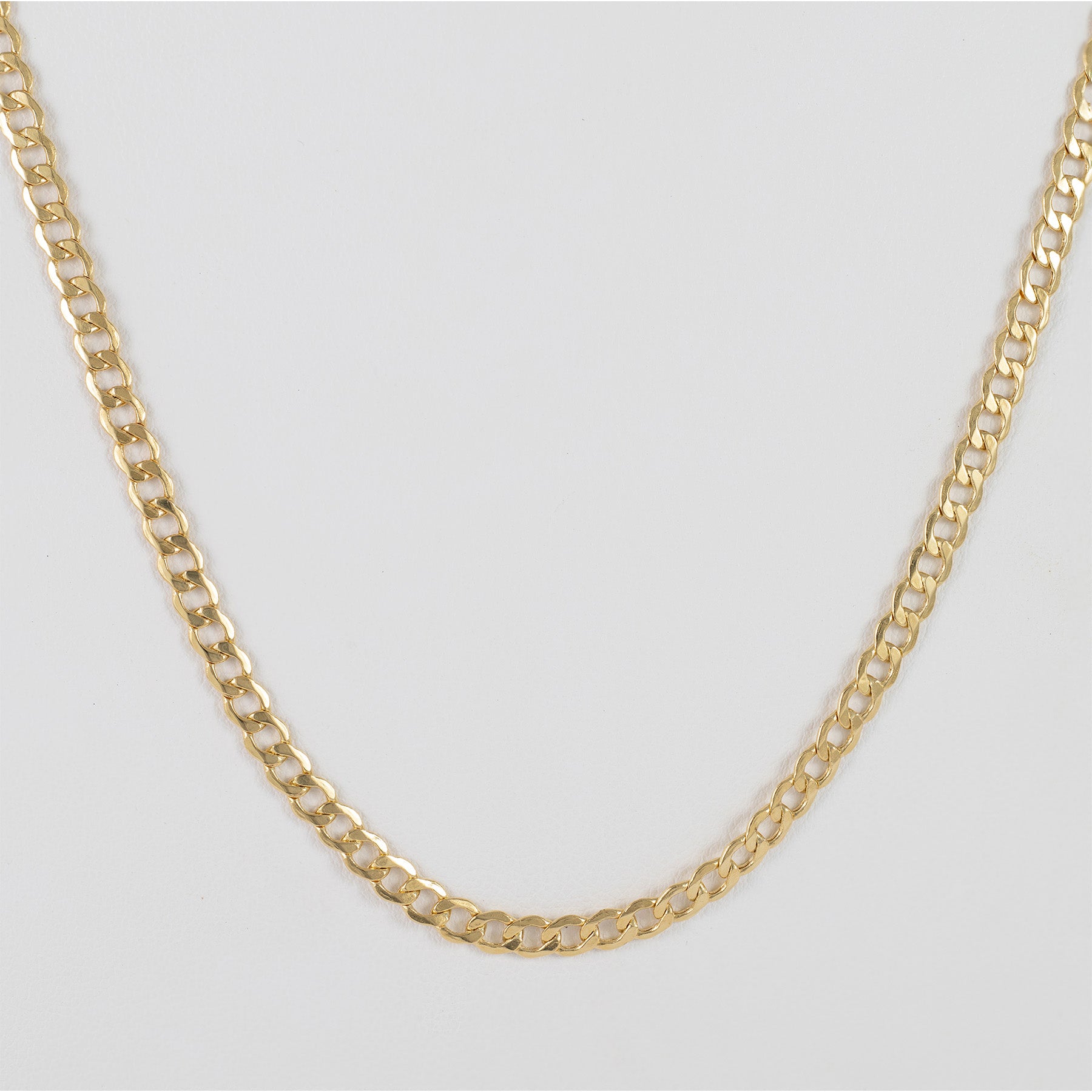 Cadena barbada oro 18k 750 50cm