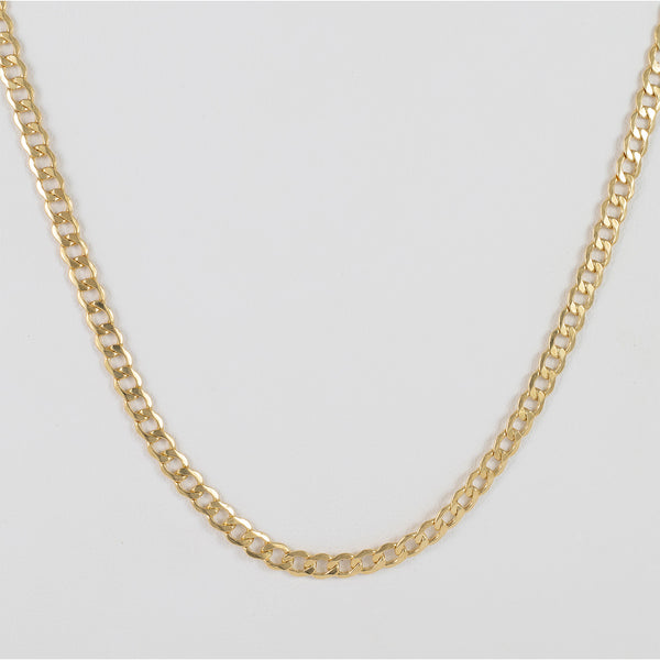 Cadena barbada oro 18k 750 50cm