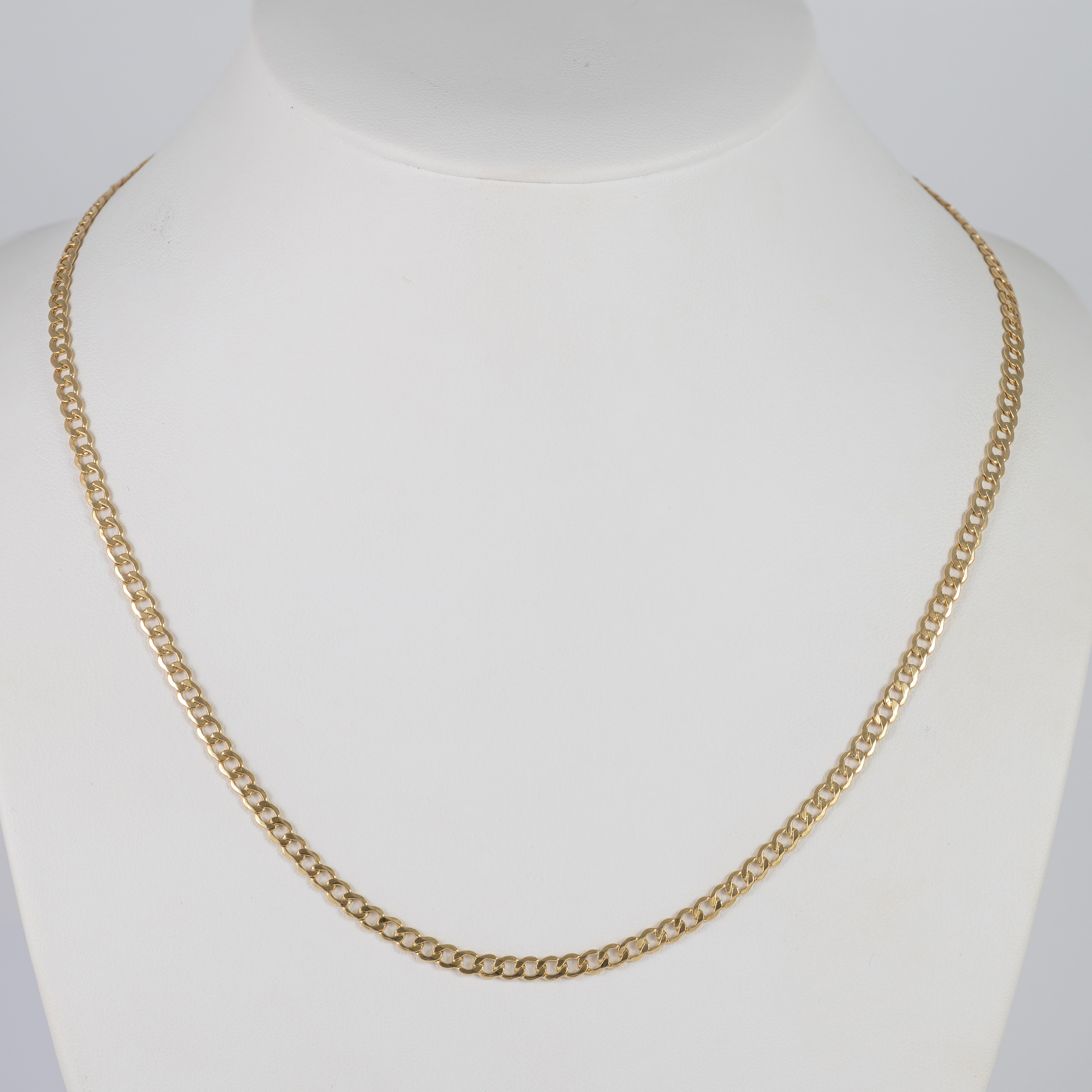 Cadena barbada oro 18k 750 50cm