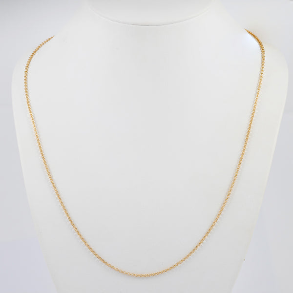 Cadena rolo oro 18k 750 60cm