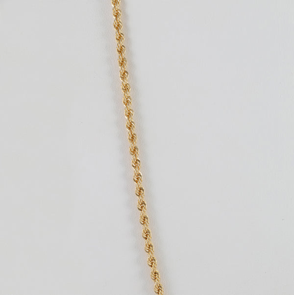 Cadena cordón oro 18k 750 60cm