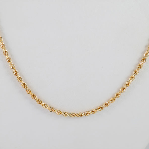 Cadena cordón oro 18k 750 60cm