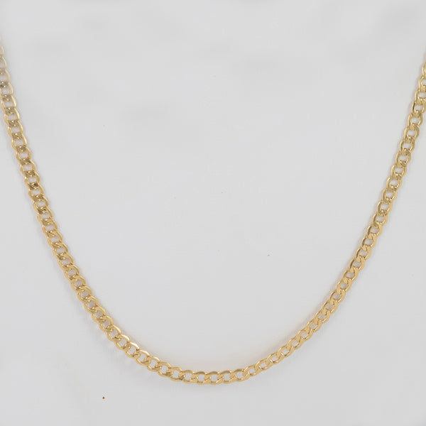 Cadena barbada oro 18k 750 60cm
