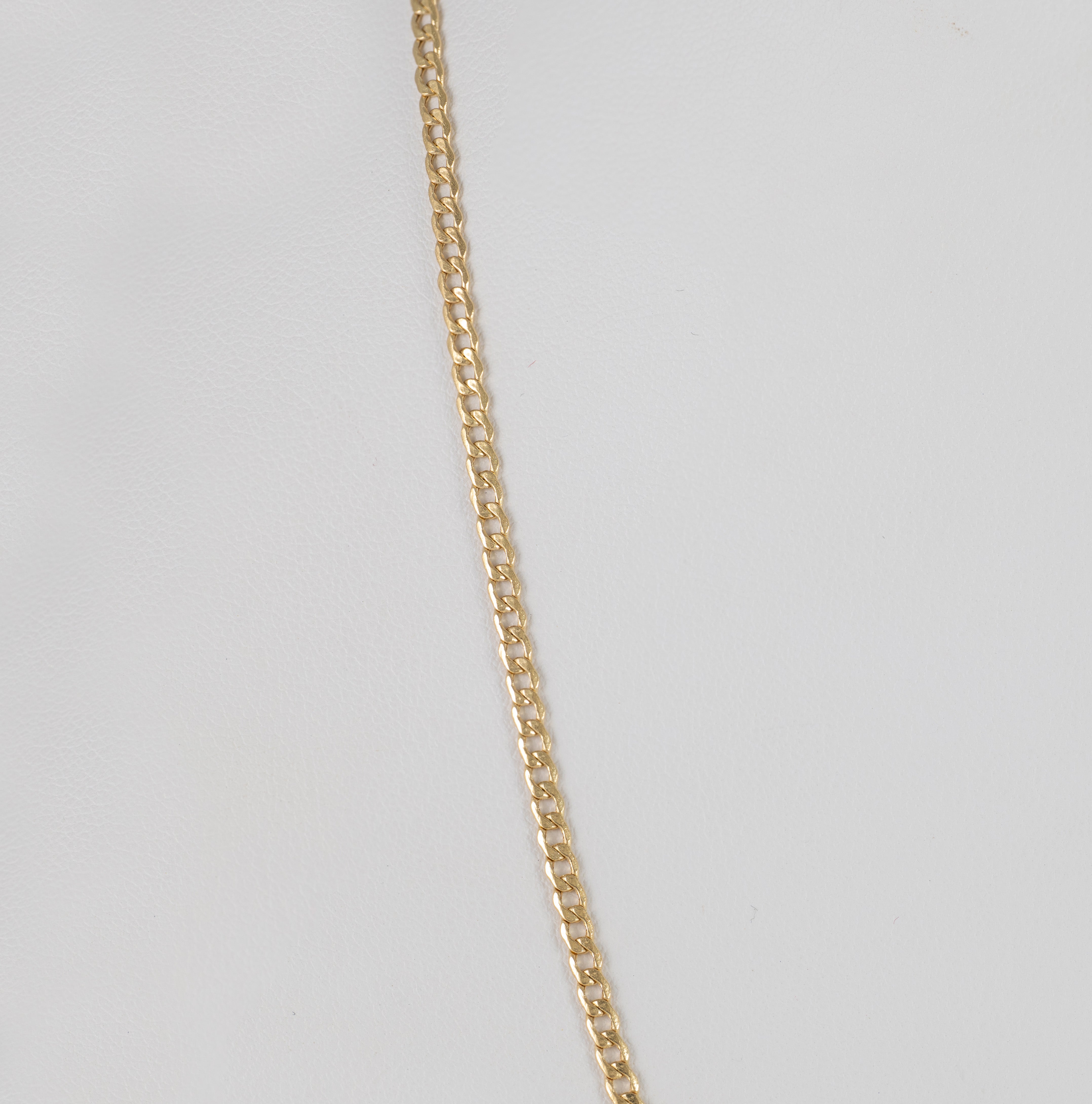 Cadena barbada oro 18k 750 50cm