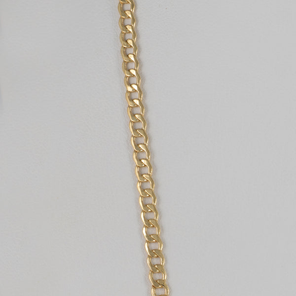 Cadena barbada oro 18k 750 60cm