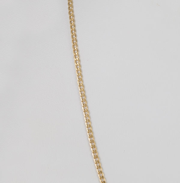 Cadena barbada oro 18k 750 50cm