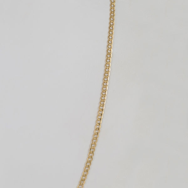 Cadena barbada oro 18k 750 60cm