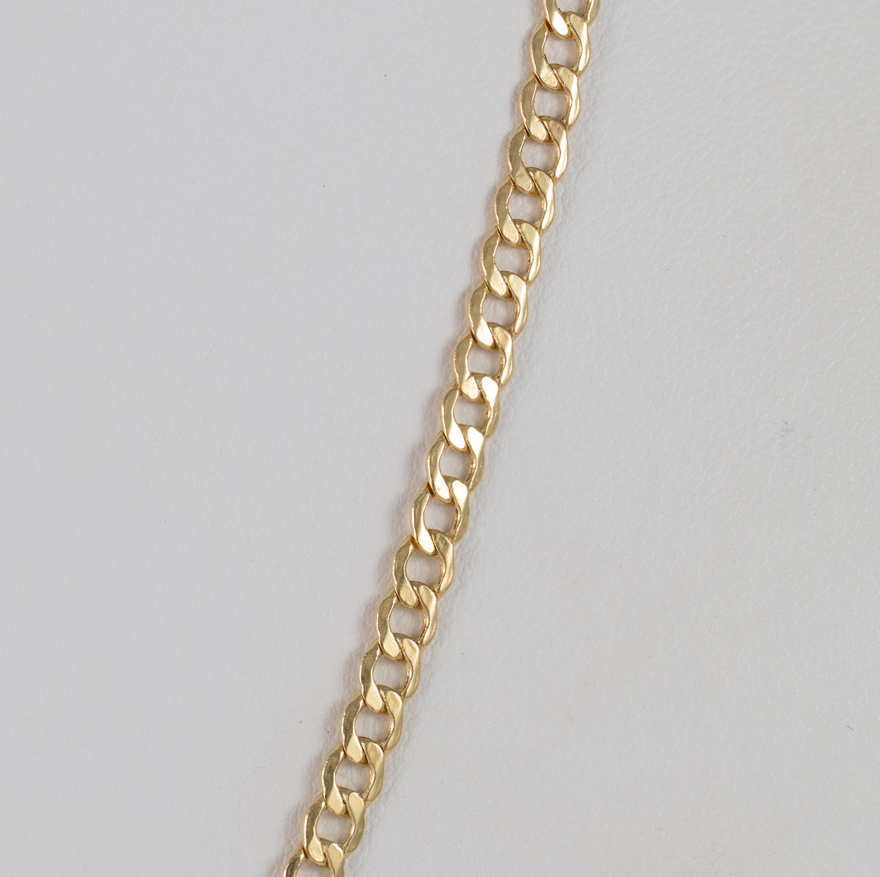 Cadena barbada oro 18k 750 50cm