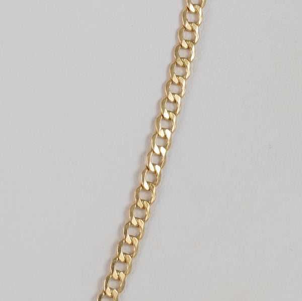 Cadena barbada oro 18k 750 50cm