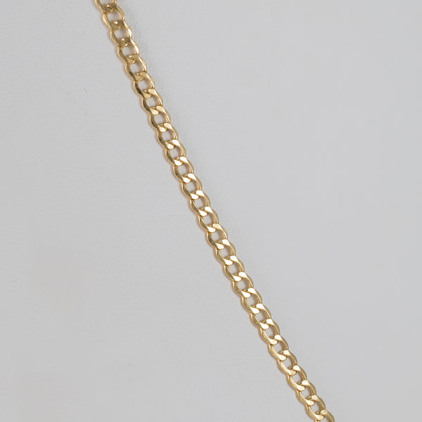 Cadena barbada oro 18k 750 50cm